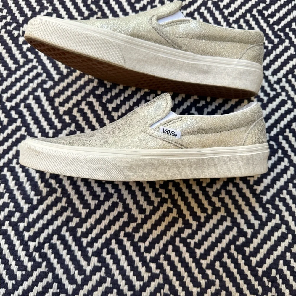 Vans Metallic Slip-On Sneakers - Gold - Picture 5 of 7